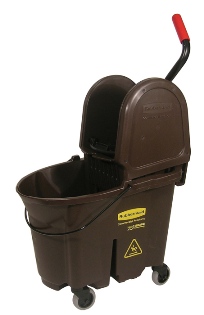 WaveBrake® 35 QT Down-Press Bucket and Wringer, Brown